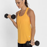 Polo Sin Mangas Para Mujer  Training Tank Naranja Bsoul