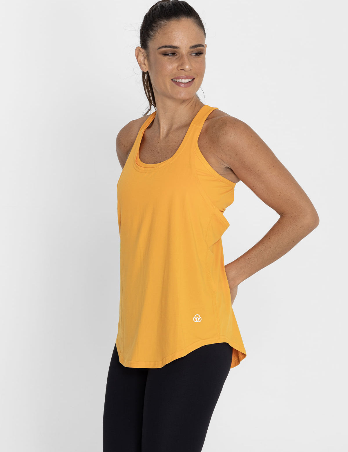 Polo Sin Mangas Para Mujer  Training Tank Naranja Bsoul