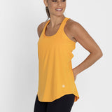 Polo Sin Mangas Para Mujer  Training Tank Naranja Bsoul