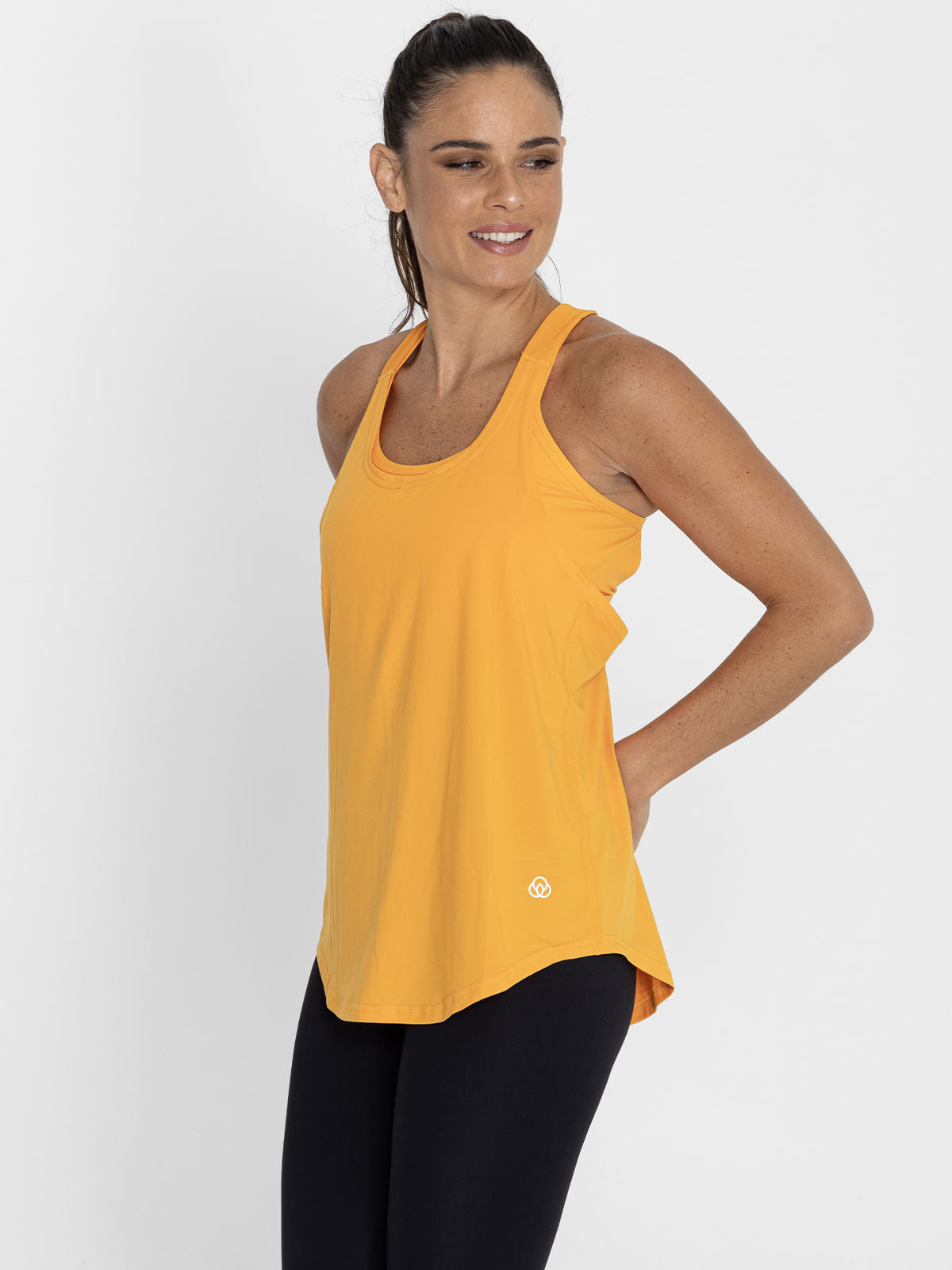 Polo Sin Mangas Para Mujer  Training Tank Naranja Bsoul