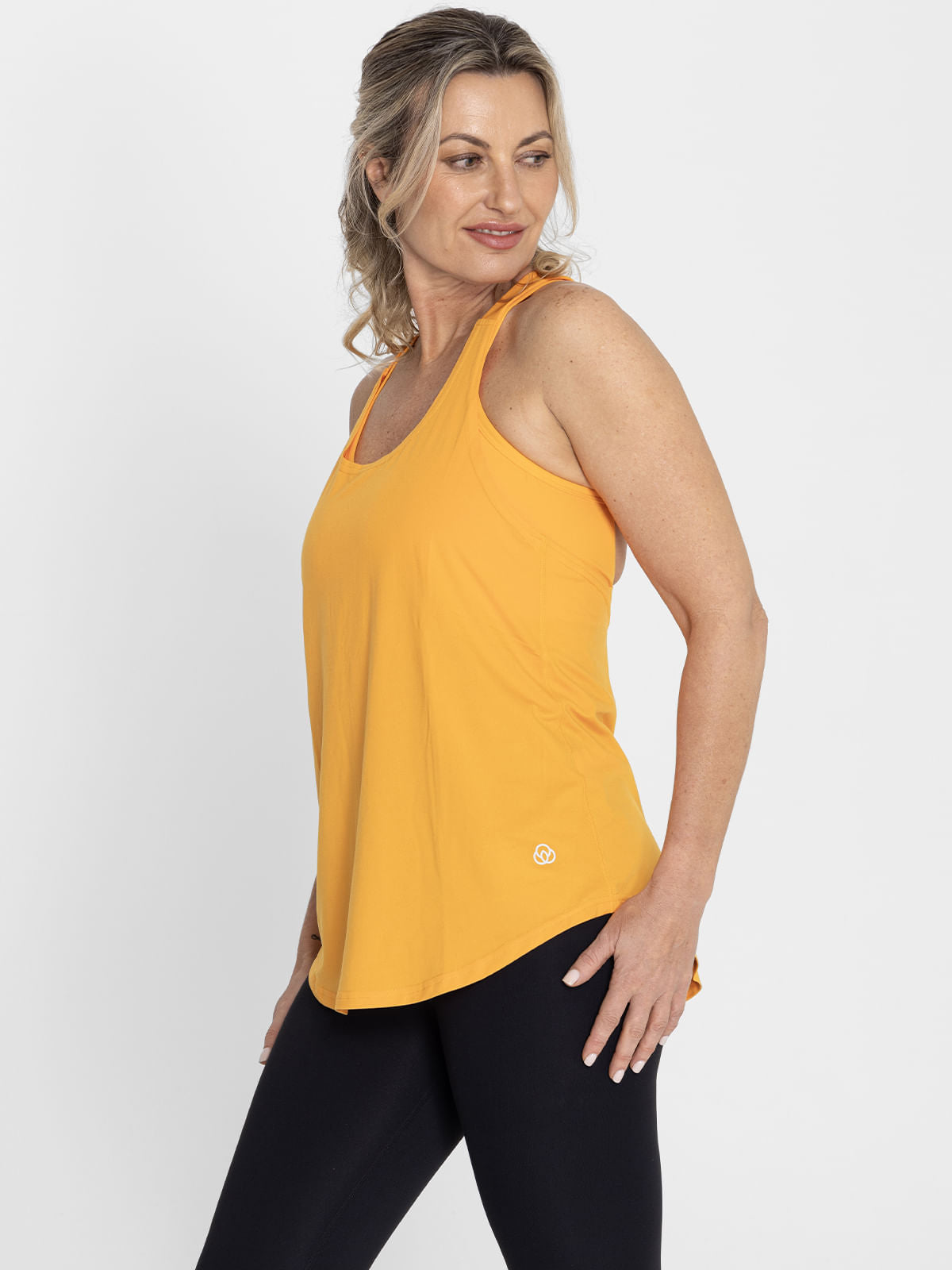 Polo Sin Mangas Para Mujer  Training Tank Naranja Bsoul