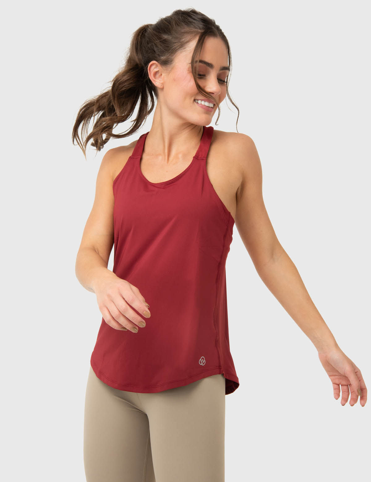 Polo Sin Mangas Para Mujer Training Tank Rojo Bsoul