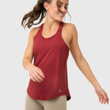 Polo Sin Mangas Para Mujer Training Tank Rojo Bsoul