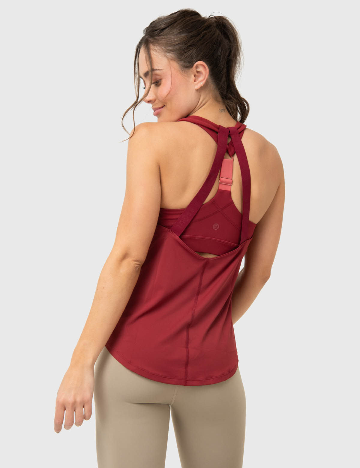 Polo Sin Mangas Para Mujer Training Tank Rojo Bsoul
