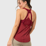 Polo Sin Mangas Para Mujer Training Tank Rojo Bsoul