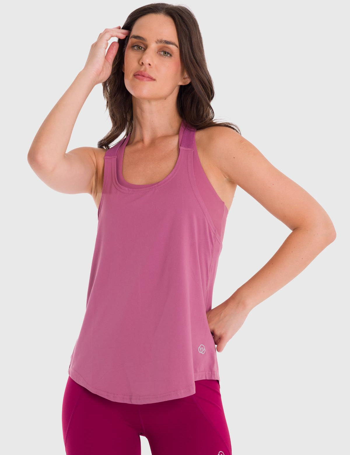 Polo Sin Mangas Para Mujer Training Tank Rosado Bsoul