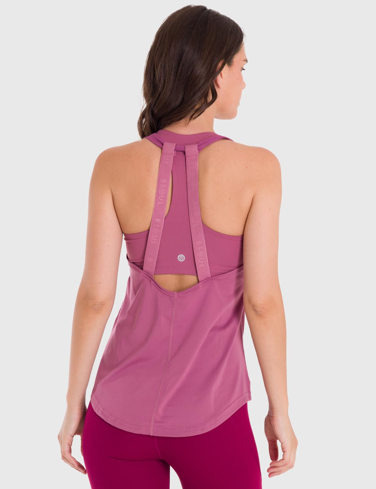 Polo Sin Mangas Para Mujer Training Tank Rosado Bsoul