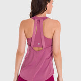 Polo Sin Mangas Para Mujer Training Tank Rosado Bsoul