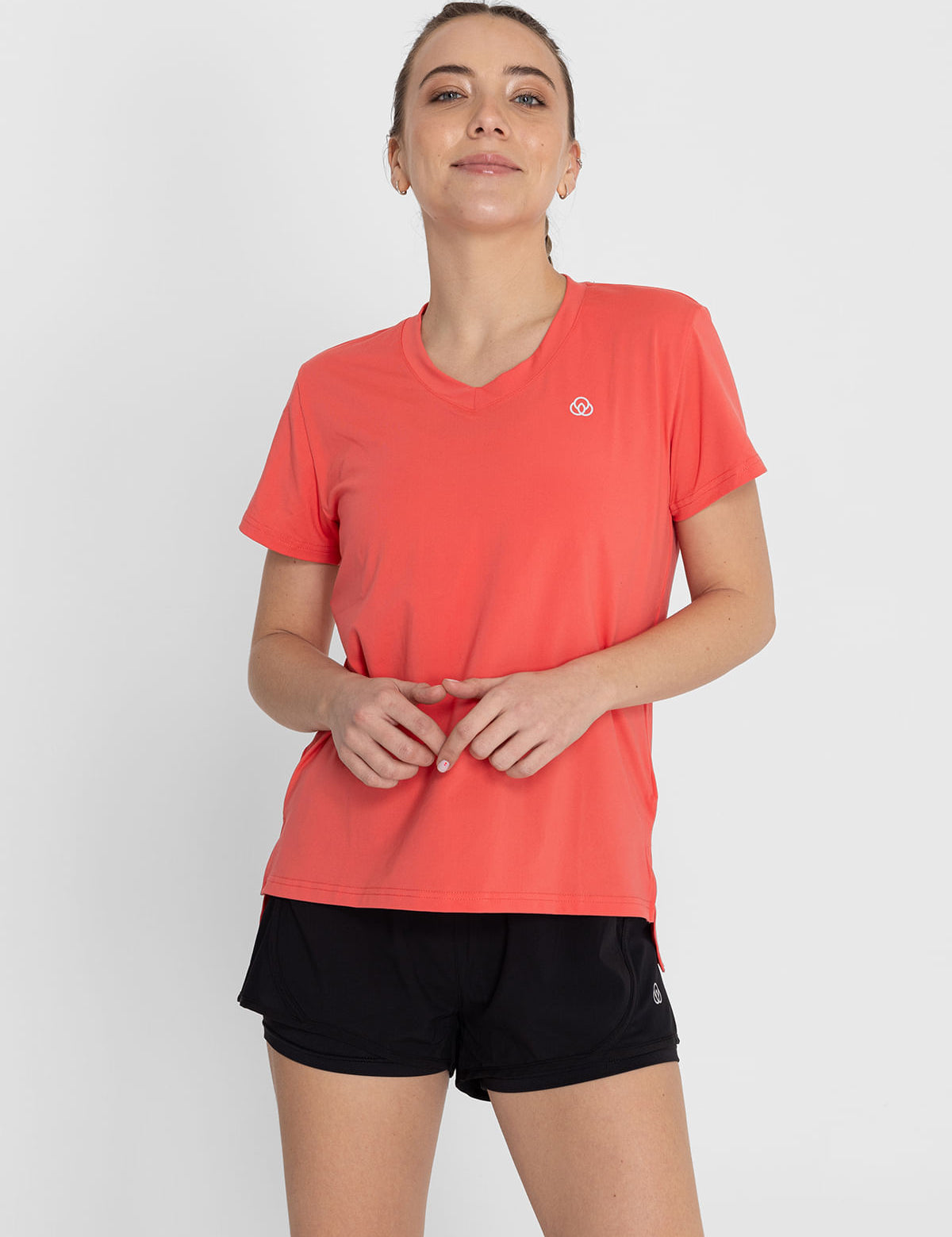 Polo  Para Mujer  V-Neck Naranja Bsoul