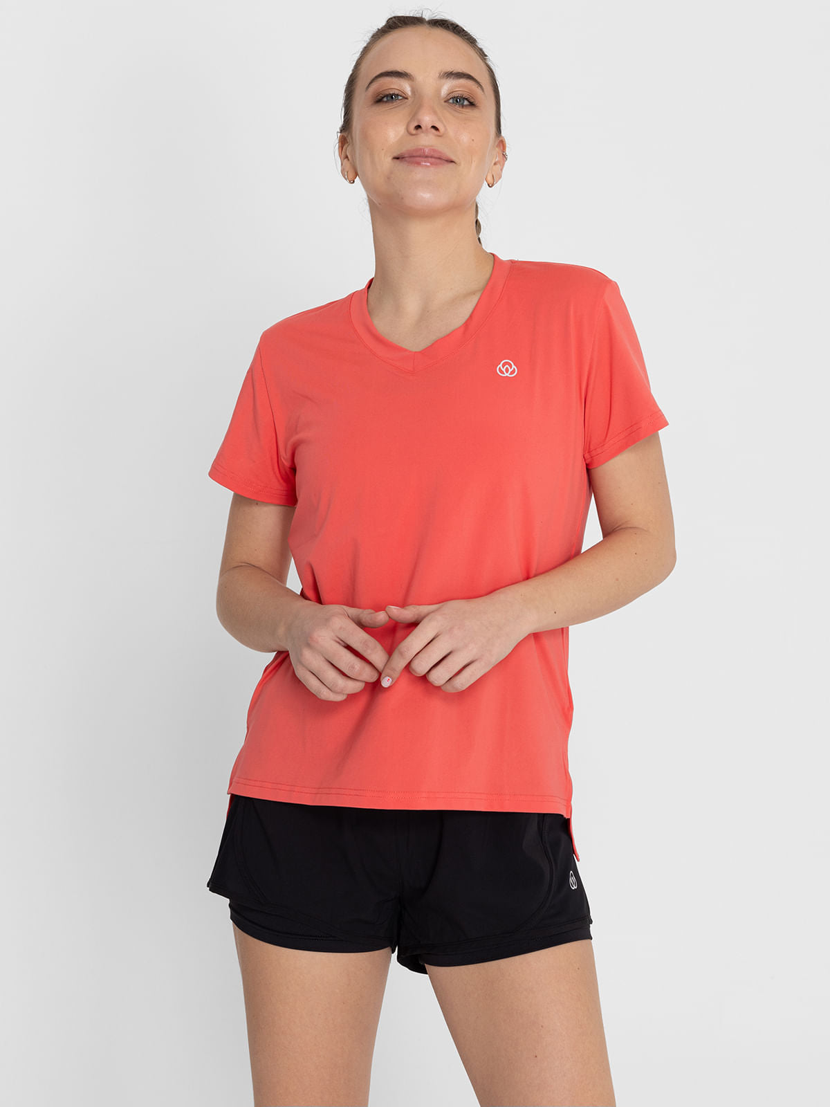 Polo  Para Mujer  V-Neck Naranja Bsoul