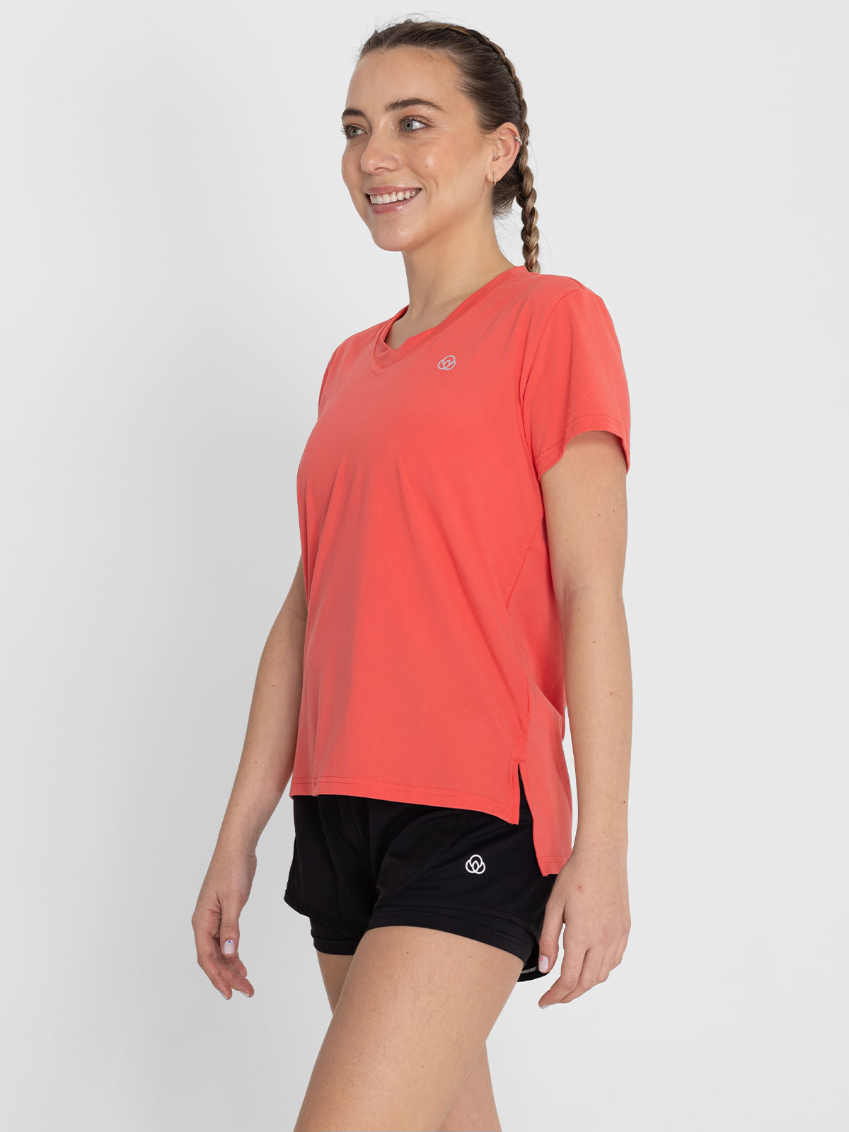 Polo  Para Mujer  V-Neck Naranja Bsoul