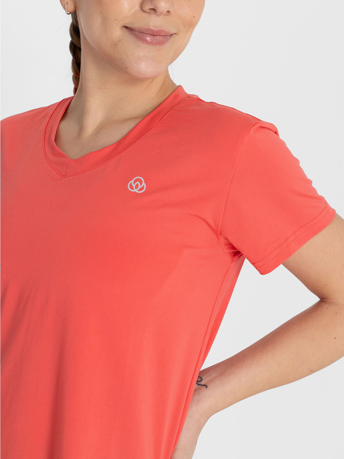 Polo  Para Mujer  V-Neck Naranja Bsoul