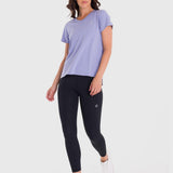 Polo Manga Corta Para Mujer V-Neck Morado Bsoul