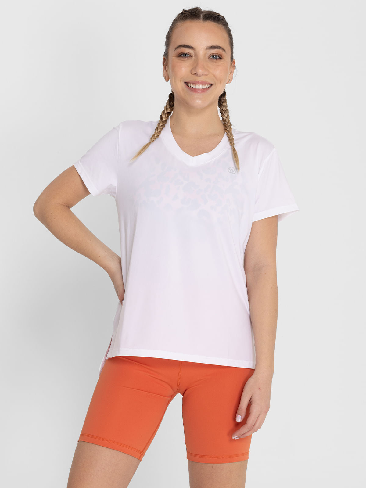 Polo  Para Mujer  V-Neck Blanco Bsoul