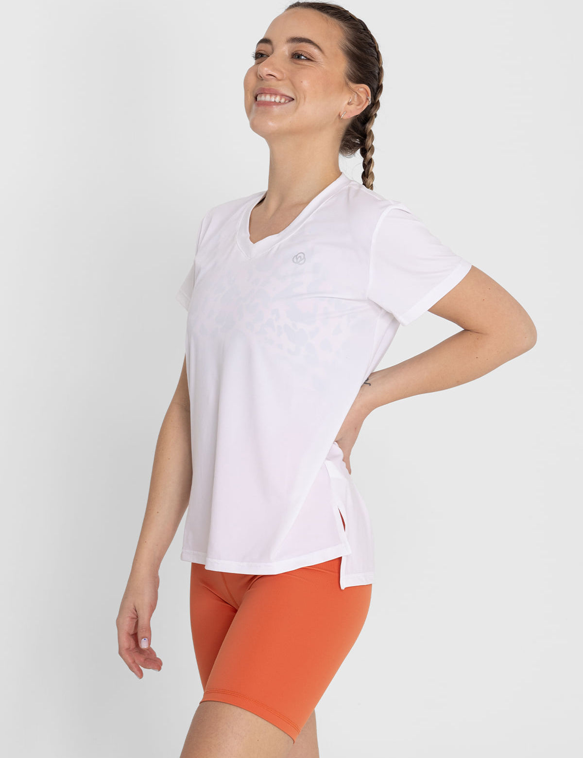 Polo  Para Mujer  V-Neck Blanco Bsoul