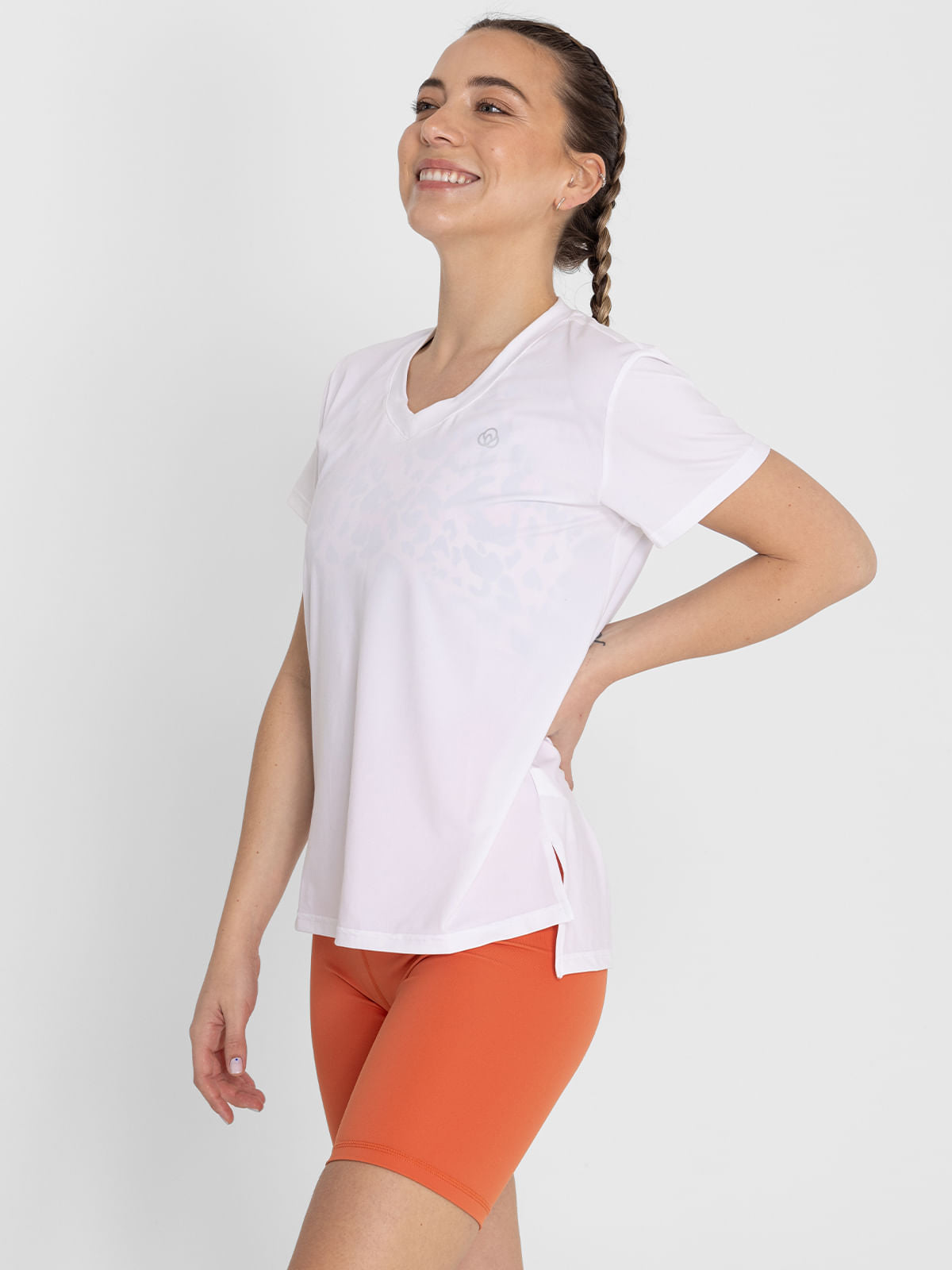 Polo  Para Mujer  V-Neck Blanco Bsoul