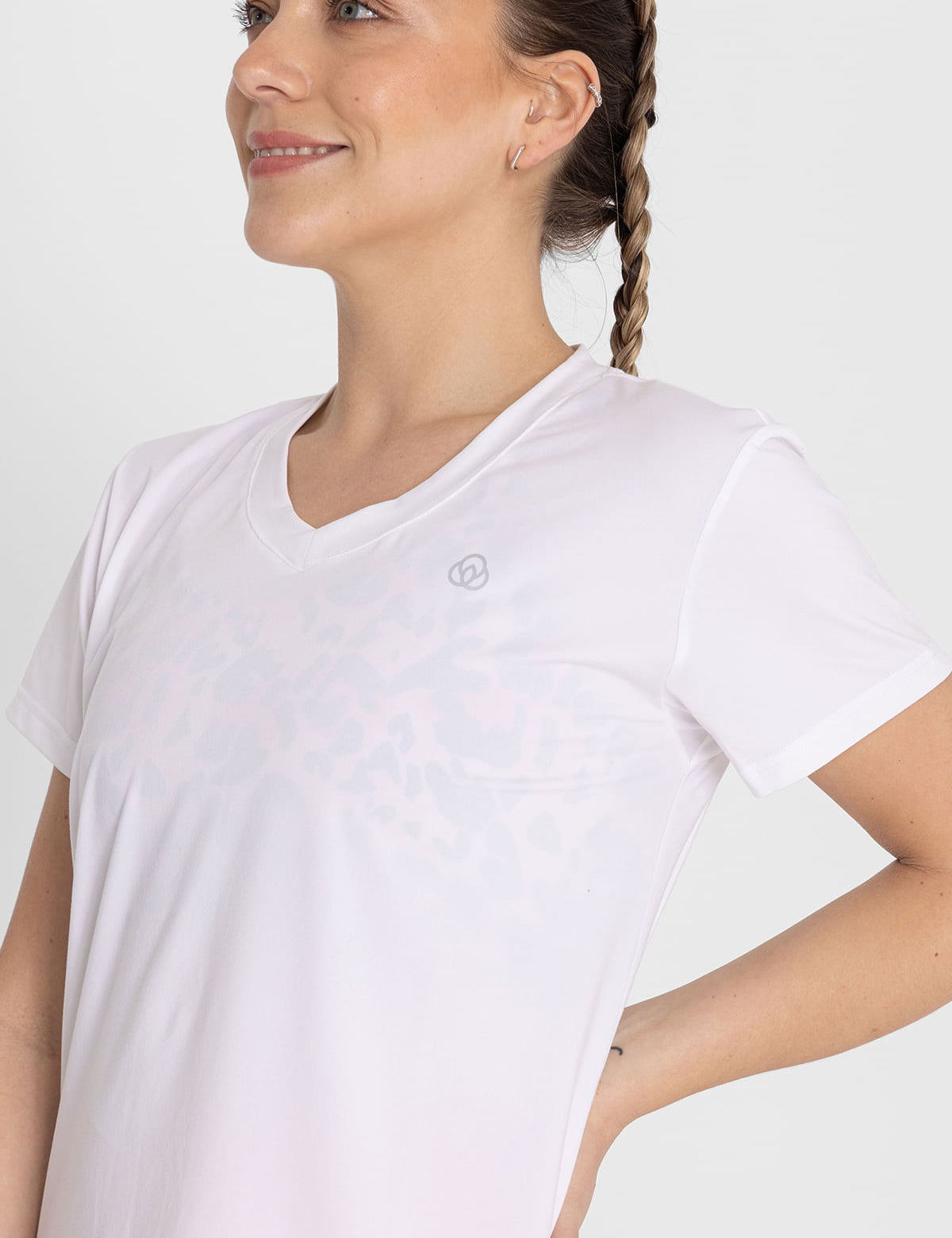 Polo  Para Mujer  V-Neck Blanco Bsoul