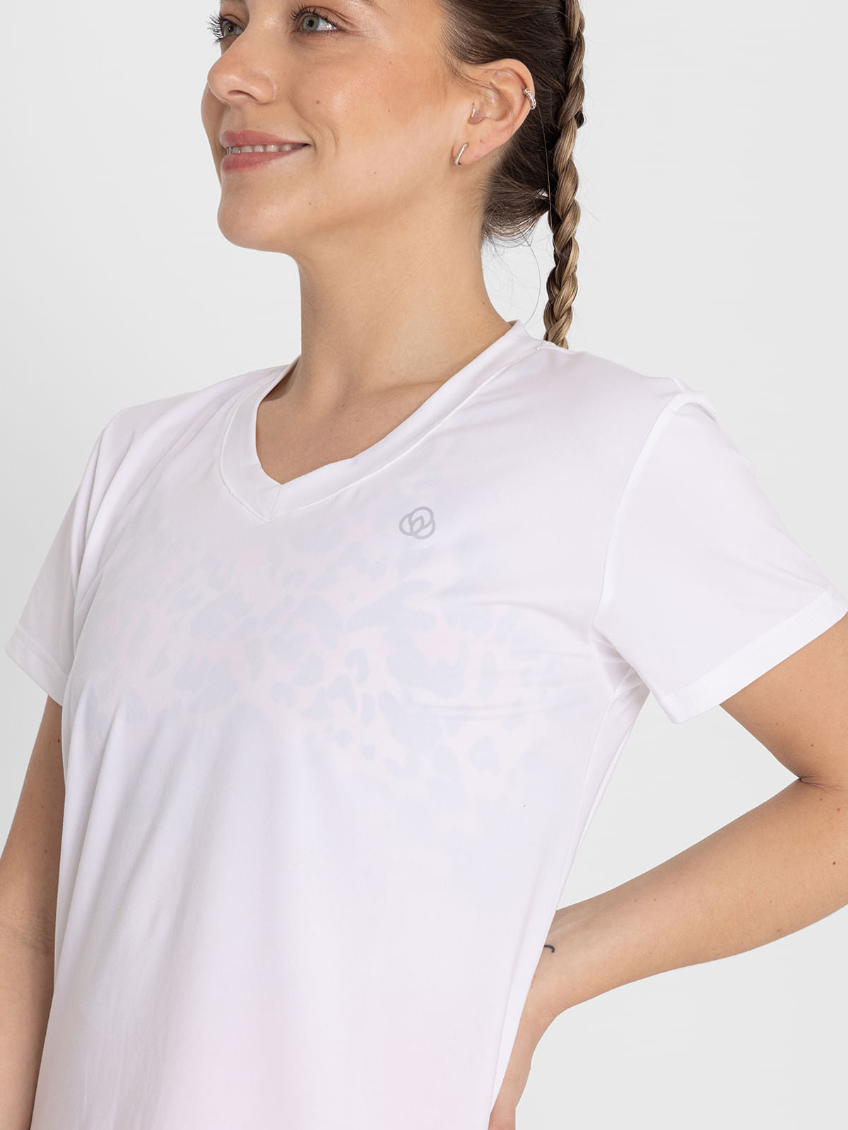 Polo  Para Mujer  V-Neck Blanco Bsoul