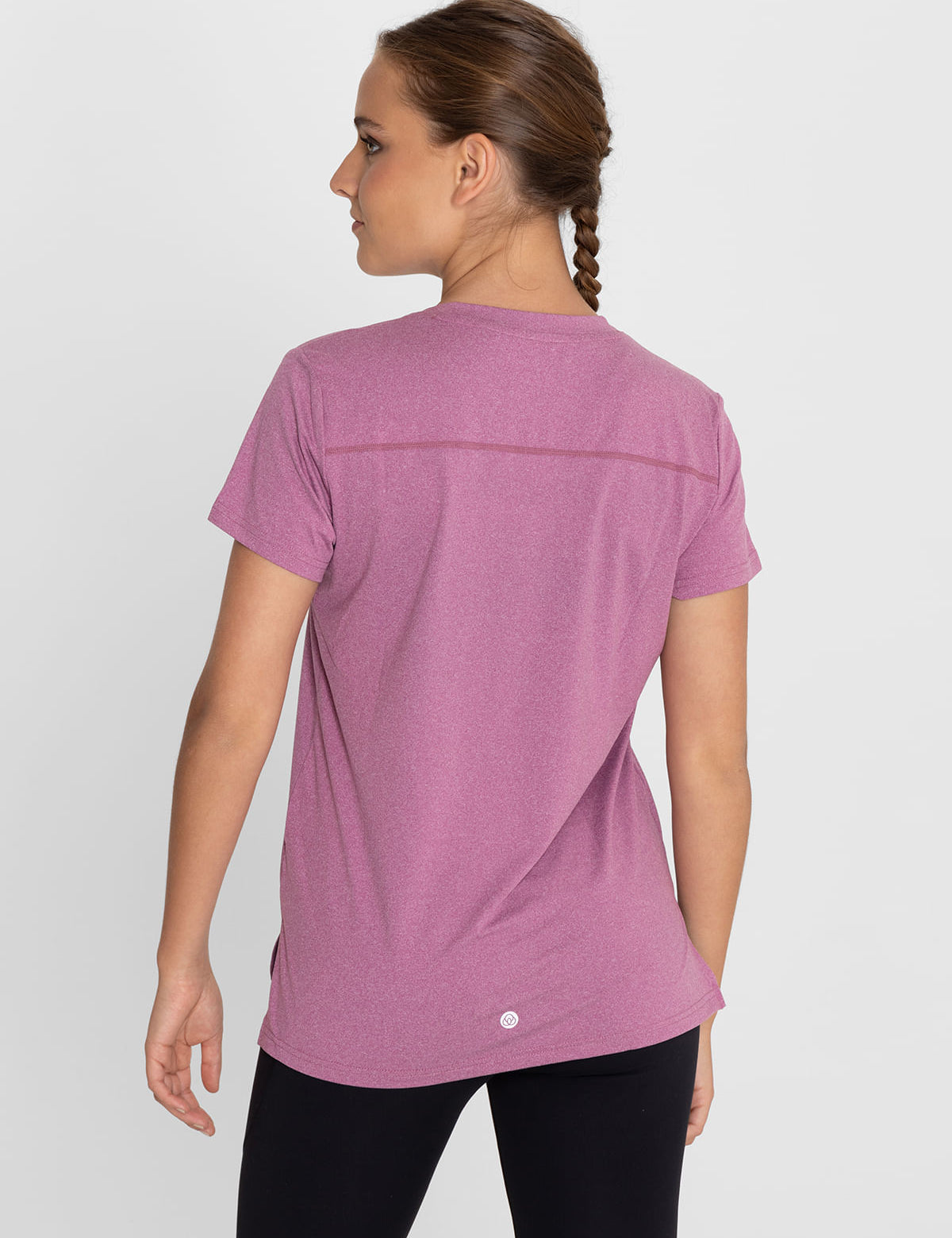 Polo Manga Corta Para Mujer  V-Neck Morado Bsoul