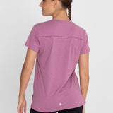 Polo Manga Corta Para Mujer  V-Neck Morado Bsoul