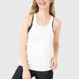 Polo Sin Mangas Para Mujer Tank Cloe Hueso Bsoul