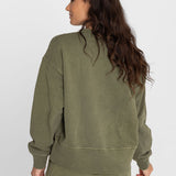 Polerón Para Mujer  Crew Neck Creta Verde Bsoul