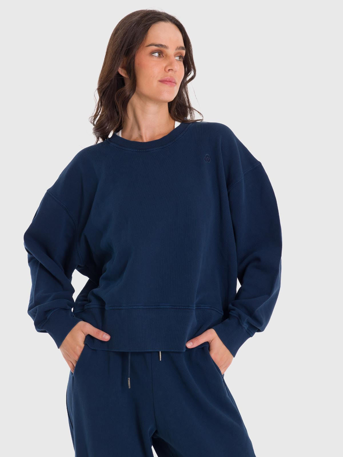 Polera Para Mujer Crew Neck Creta Azul Bsoul