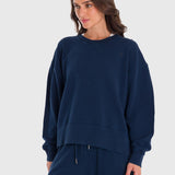 Polera Para Mujer Crew Neck Creta Azul Bsoul