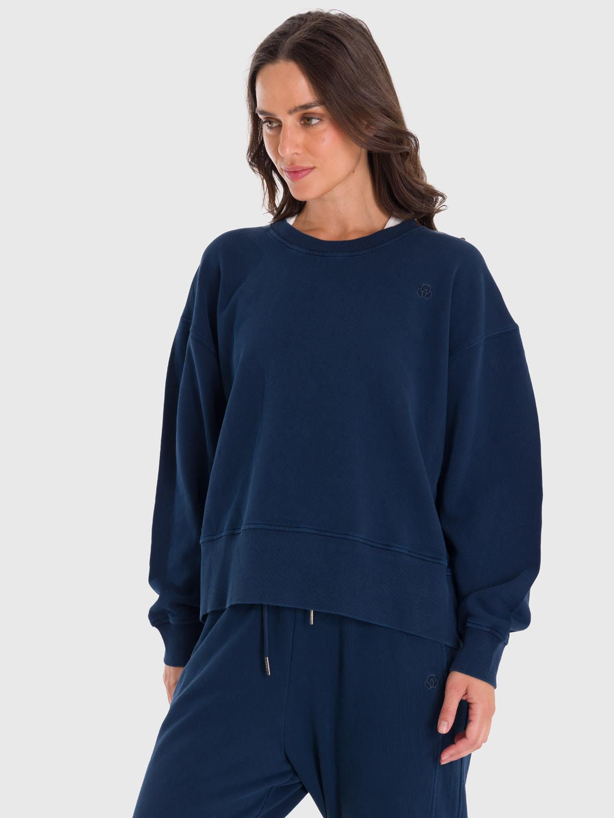 Polera Para Mujer Crew Neck Creta Azul Bsoul