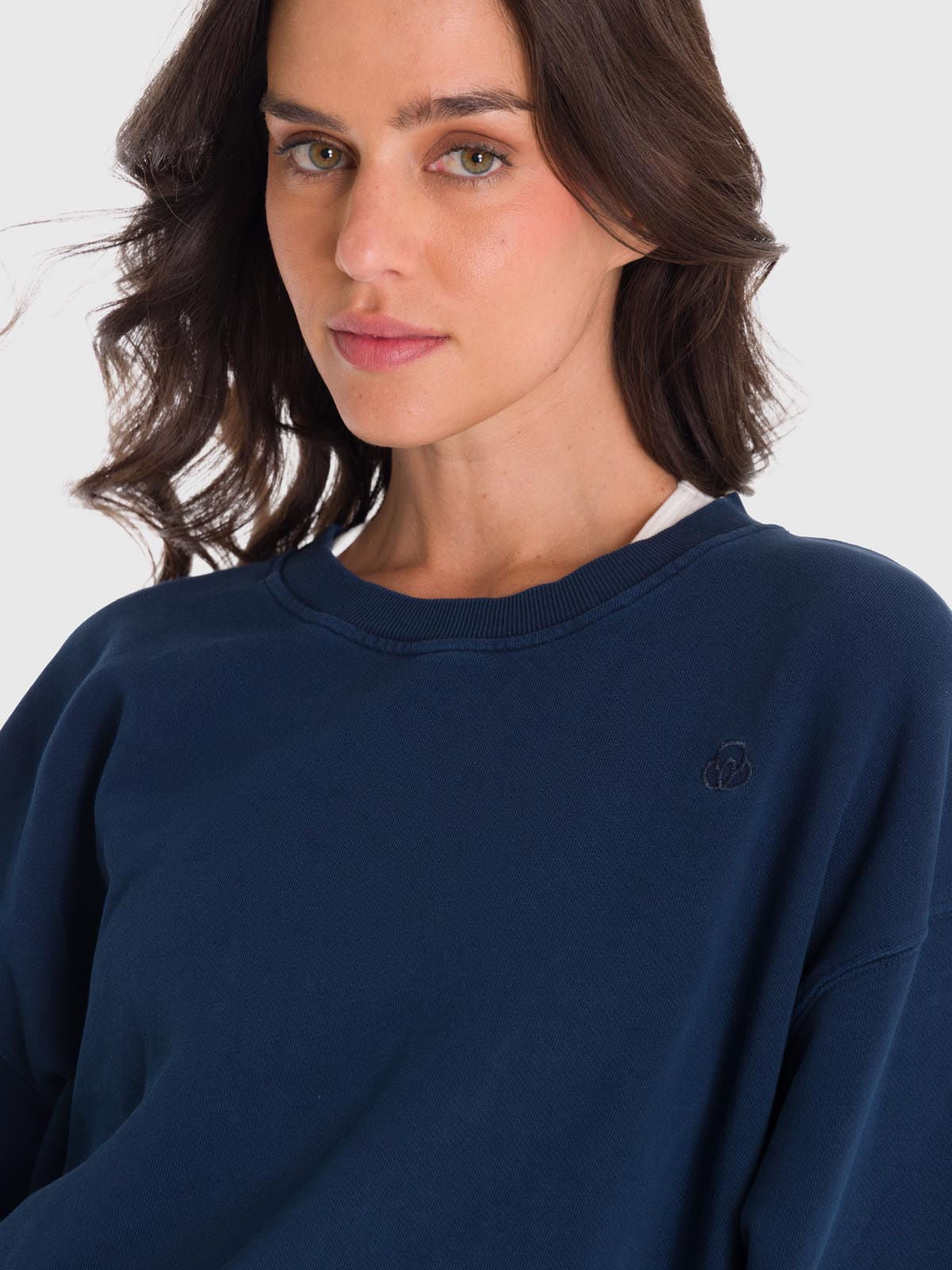 Polera Para Mujer Crew Neck Creta Azul Bsoul