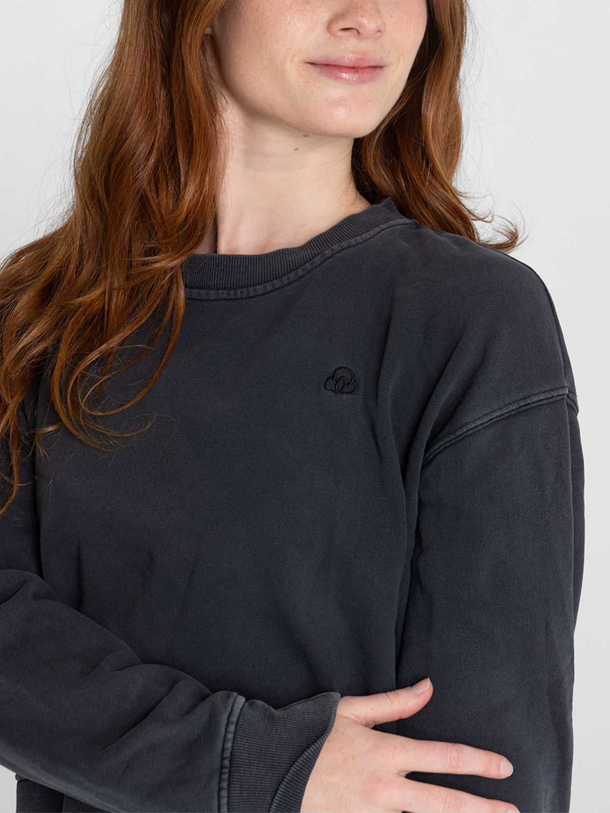 Polerón Para Mujer  Crew Neck Creta Negro Bsoul
