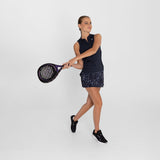 Polo Sin Manga Para Mujer  Tank Half Zipper Azul Bsoul