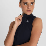 Polo Sin Manga Para Mujer  Tank Half Zipper Azul Bsoul