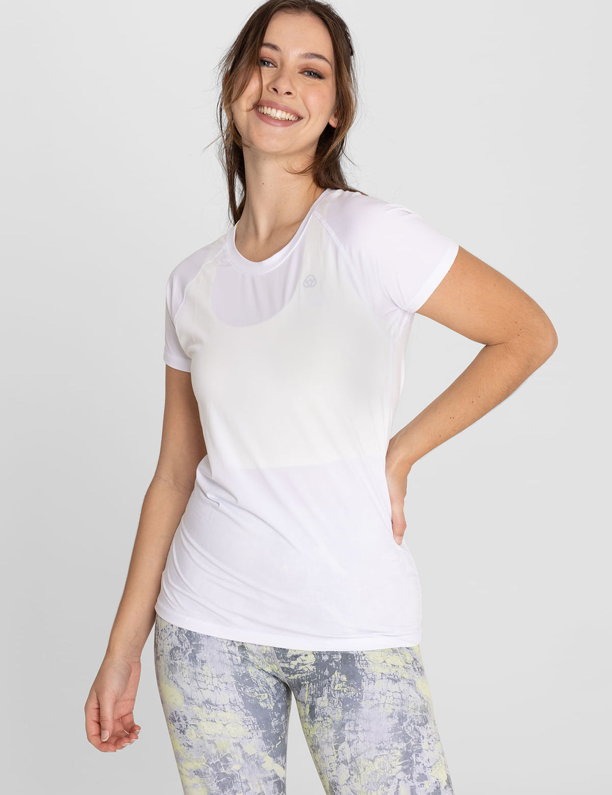 Polo Manga Corta Para Mujer T-Shirt Round Neck Blanco Bsoul