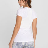 Polo Manga Corta Para Mujer T-Shirt Round Neck Blanco Bsoul