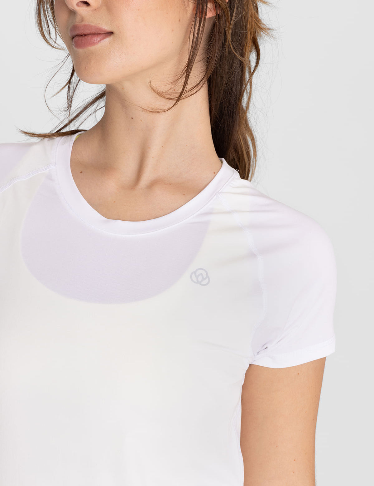 Polo Manga Corta Para Mujer T-Shirt Round Neck Blanco Bsoul
