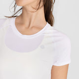 Polo Manga Corta Para Mujer T-Shirt Round Neck Blanco Bsoul