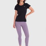 Polo Manga Corta Para Mujer T-Shirt Round Neck Negro Bsoul