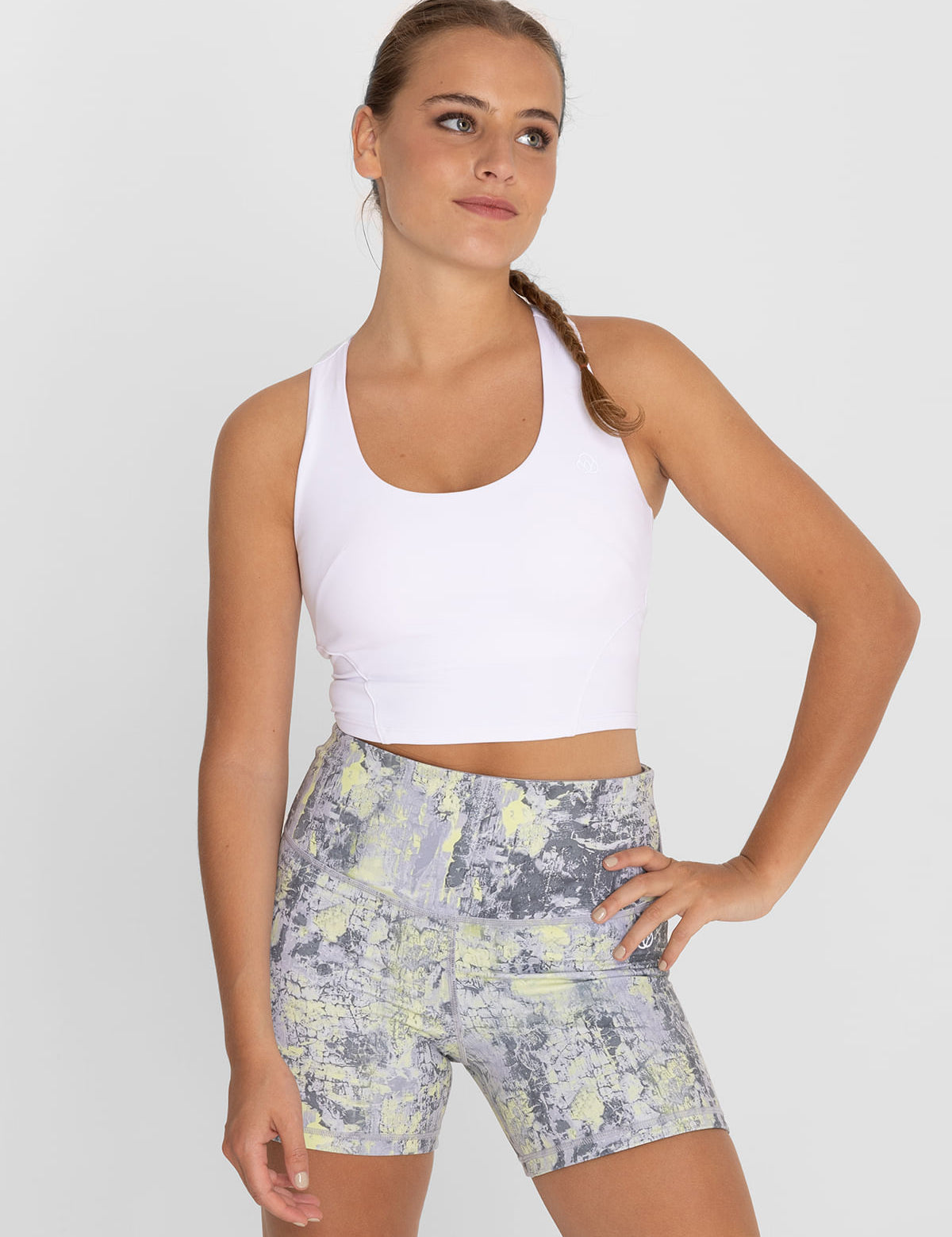 Bra Para Mujer Crop Top Demi Blanco Bsoul