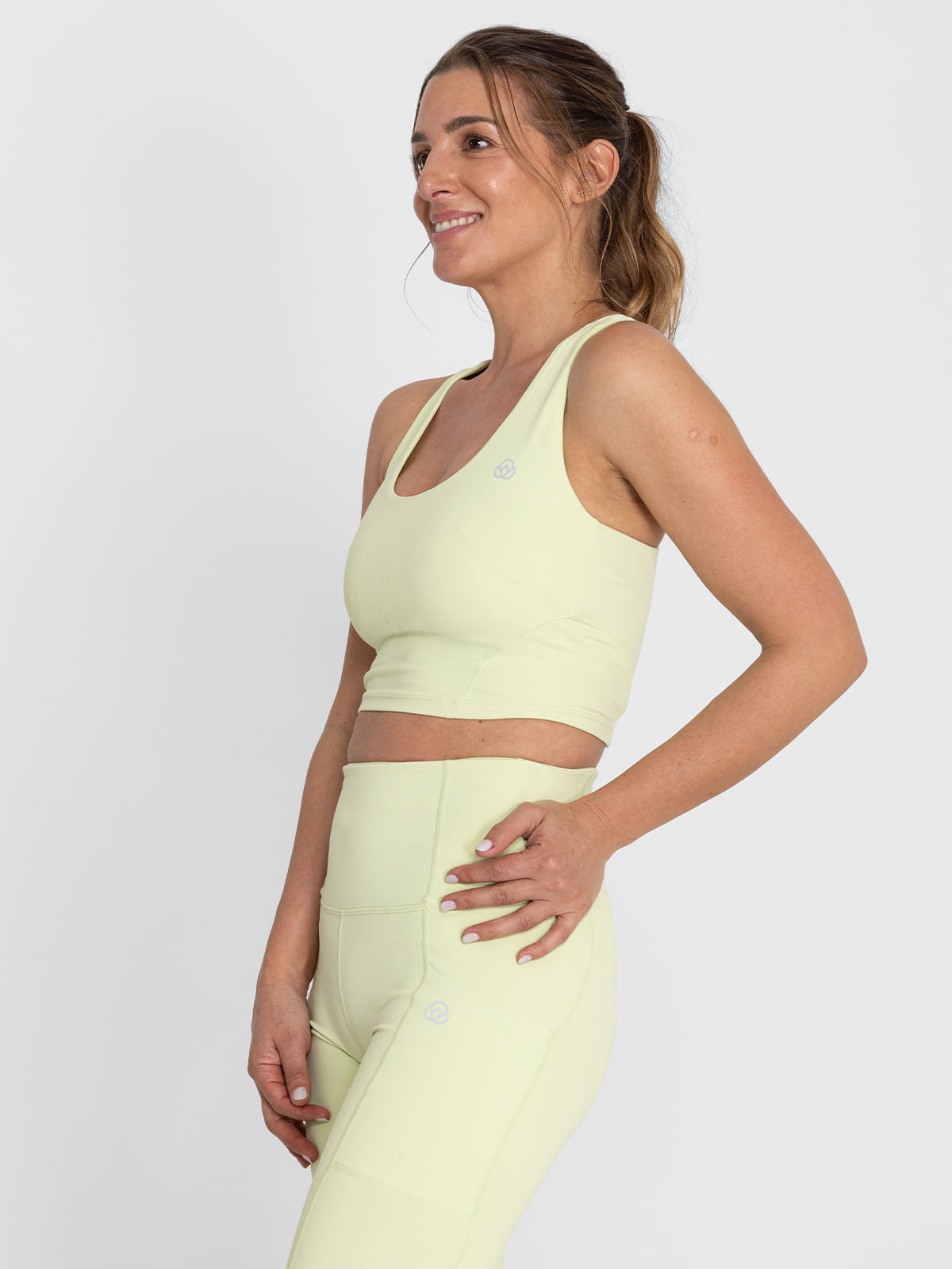 Bra Para Mujer Crop Top Demi Verde Bsoul