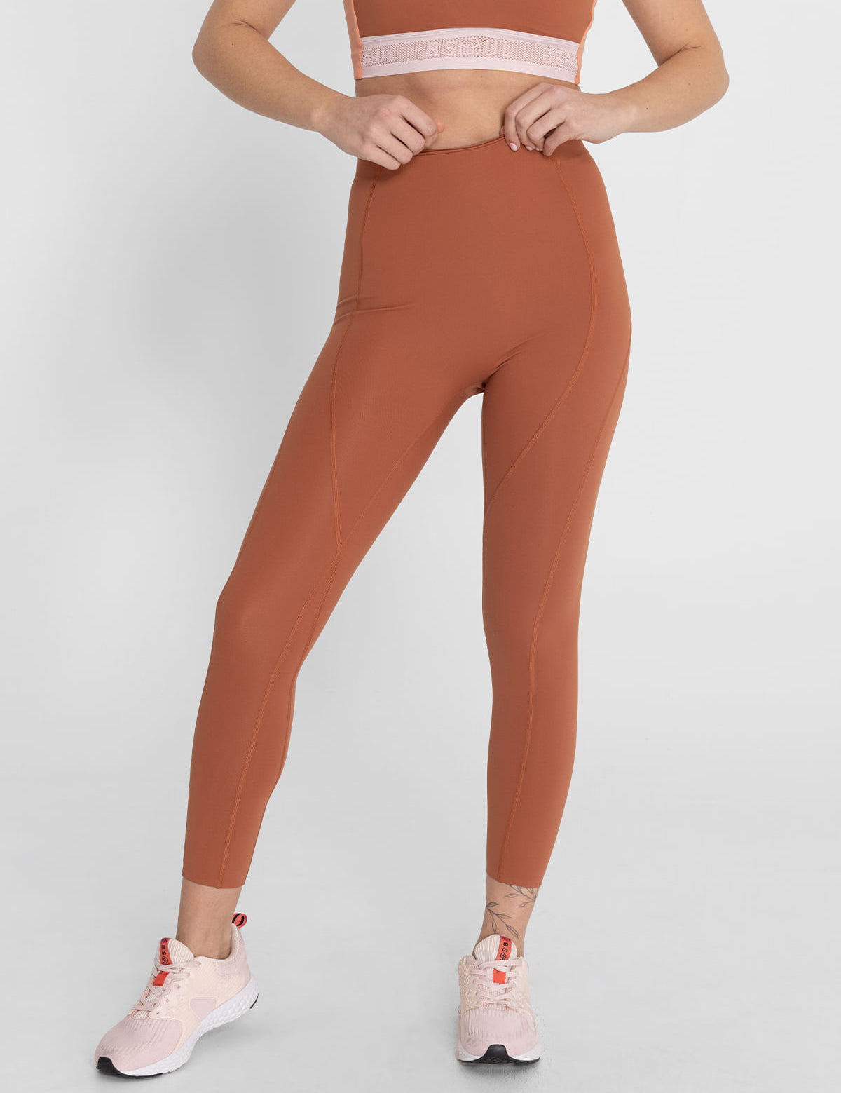 Legging Para Mujer Ankle Nix Naranja Bsoul