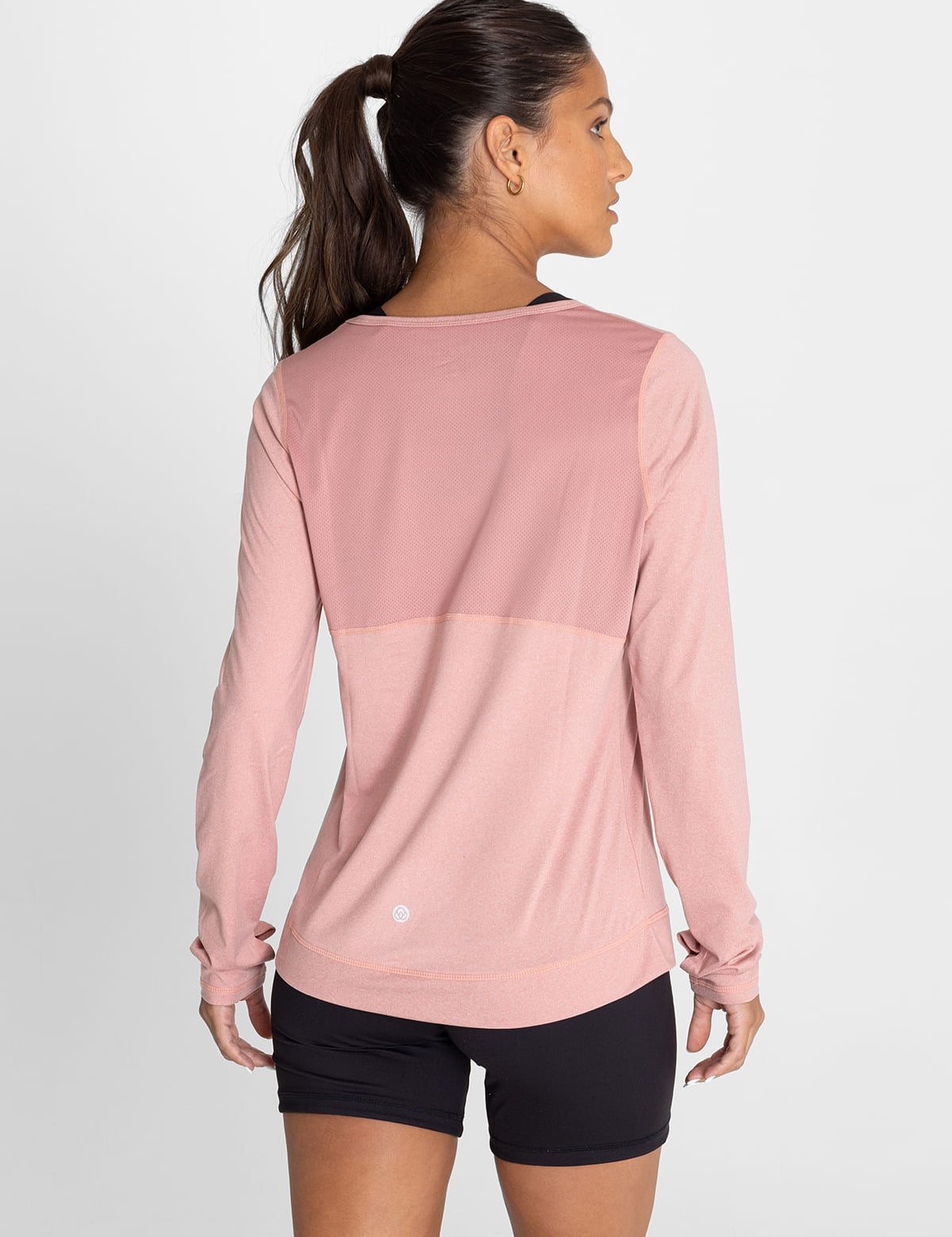 Polo Manga Larga Para Mujer  Tech Rosado Bsoul