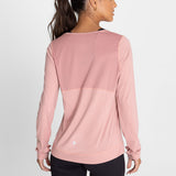 Polo Manga Larga Para Mujer  Tech Rosado Bsoul