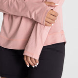 Polo Manga Larga Para Mujer  Tech Rosado Bsoul