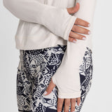 Polo Manga Larga Para Mujer  Tech Blanco Bsoul