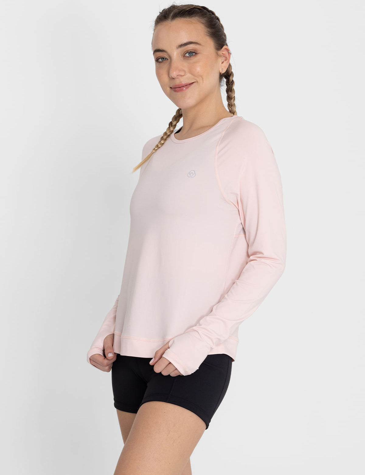 Polo Manga Larga Para Mujer  Tech Rosado Bsoul