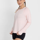 Polo Manga Larga Para Mujer  Tech Rosado Bsoul