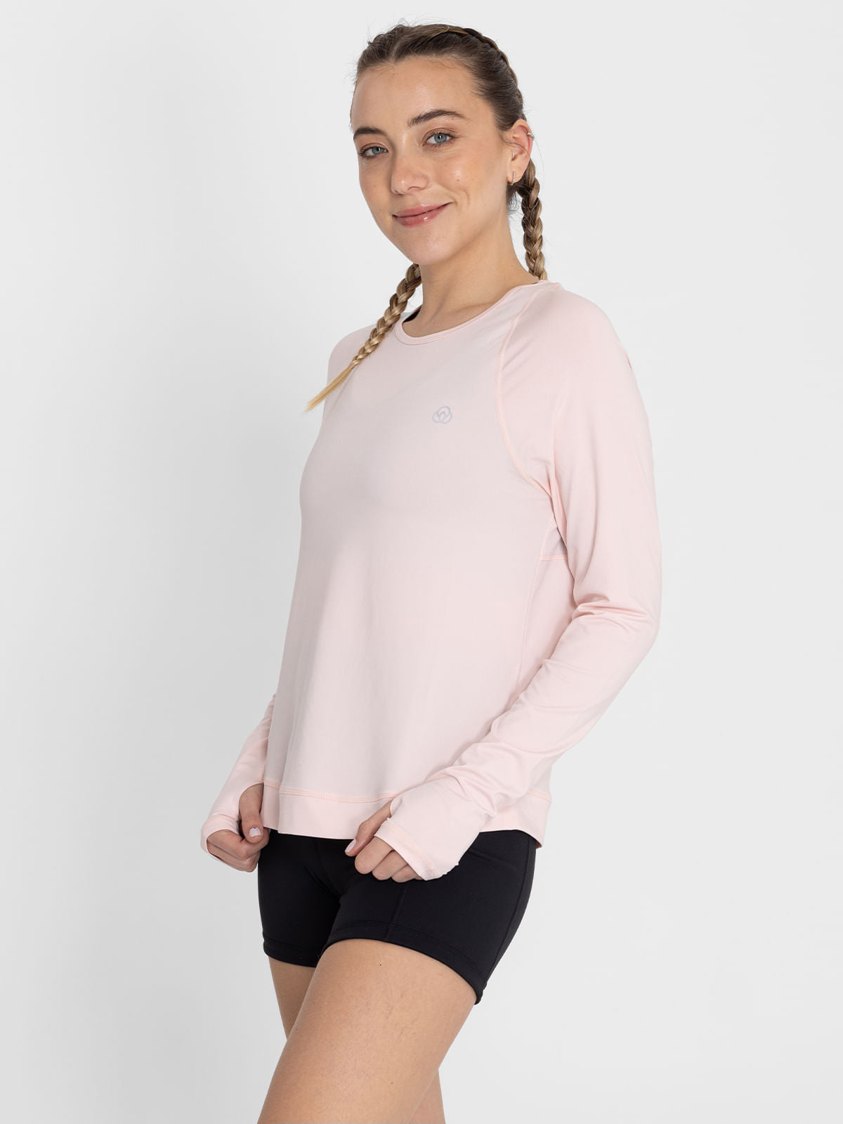 Polo Manga Larga Para Mujer  Tech Rosado Bsoul