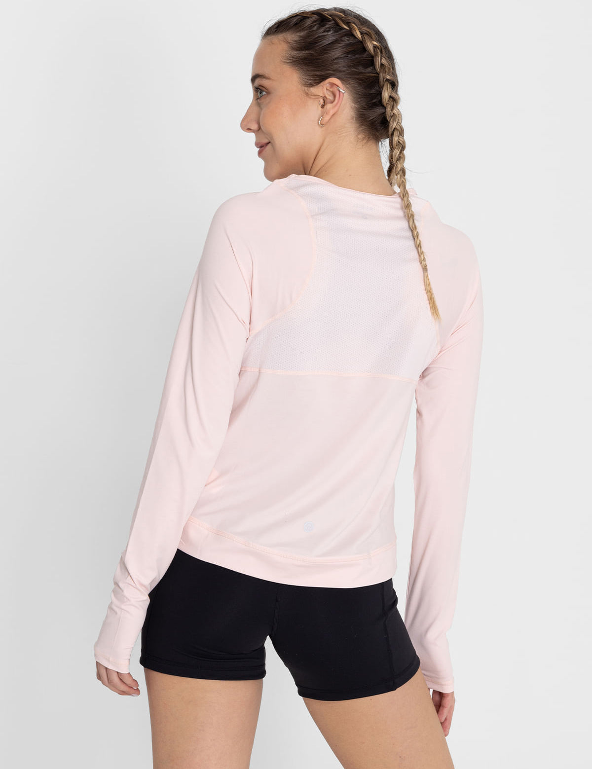 Polo Manga Larga Para Mujer  Tech Rosado Bsoul