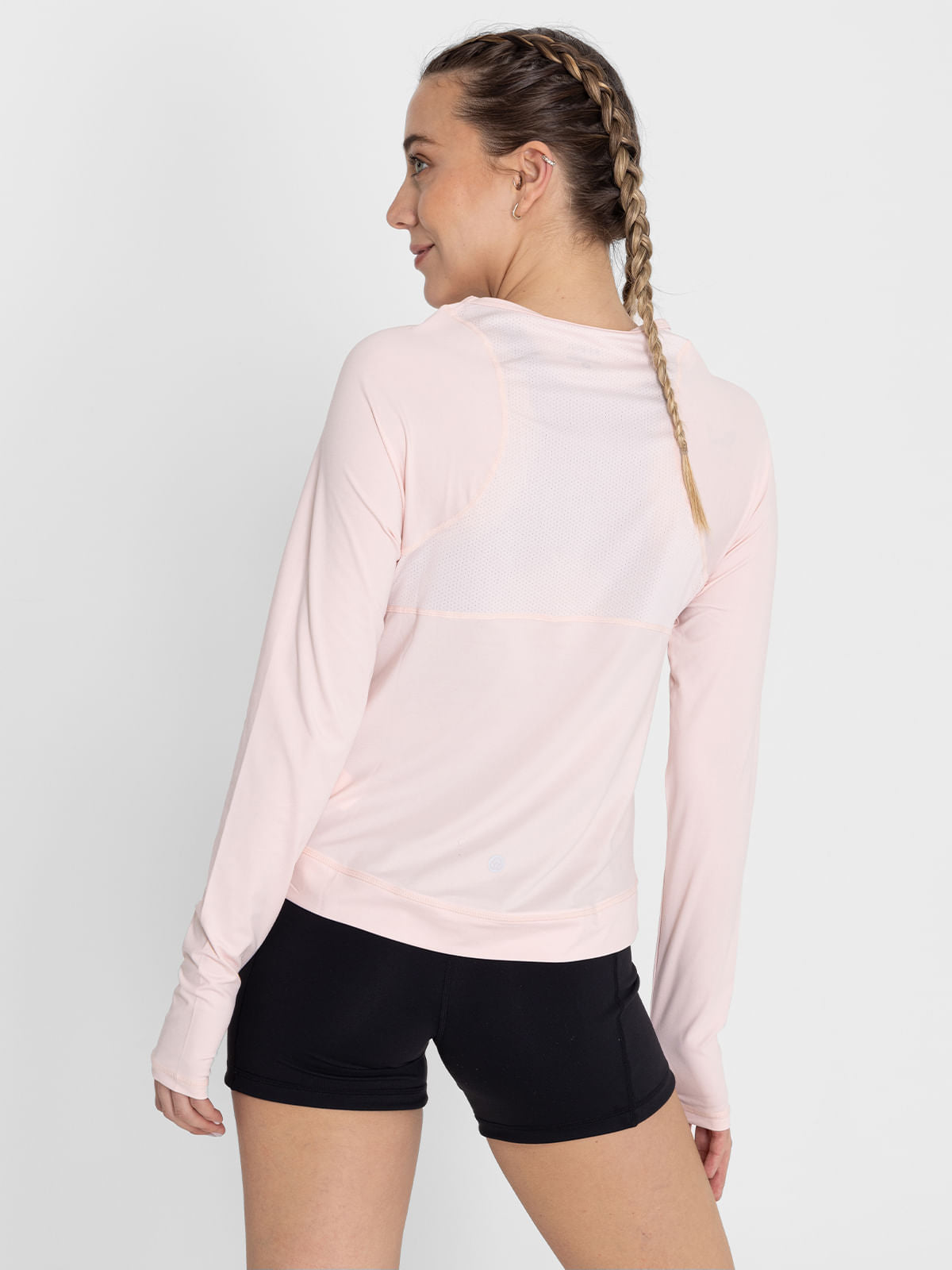 Polo Manga Larga Para Mujer  Tech Rosado Bsoul